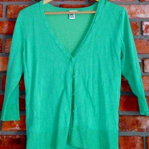 14th & Union Green Cardigan Sweater